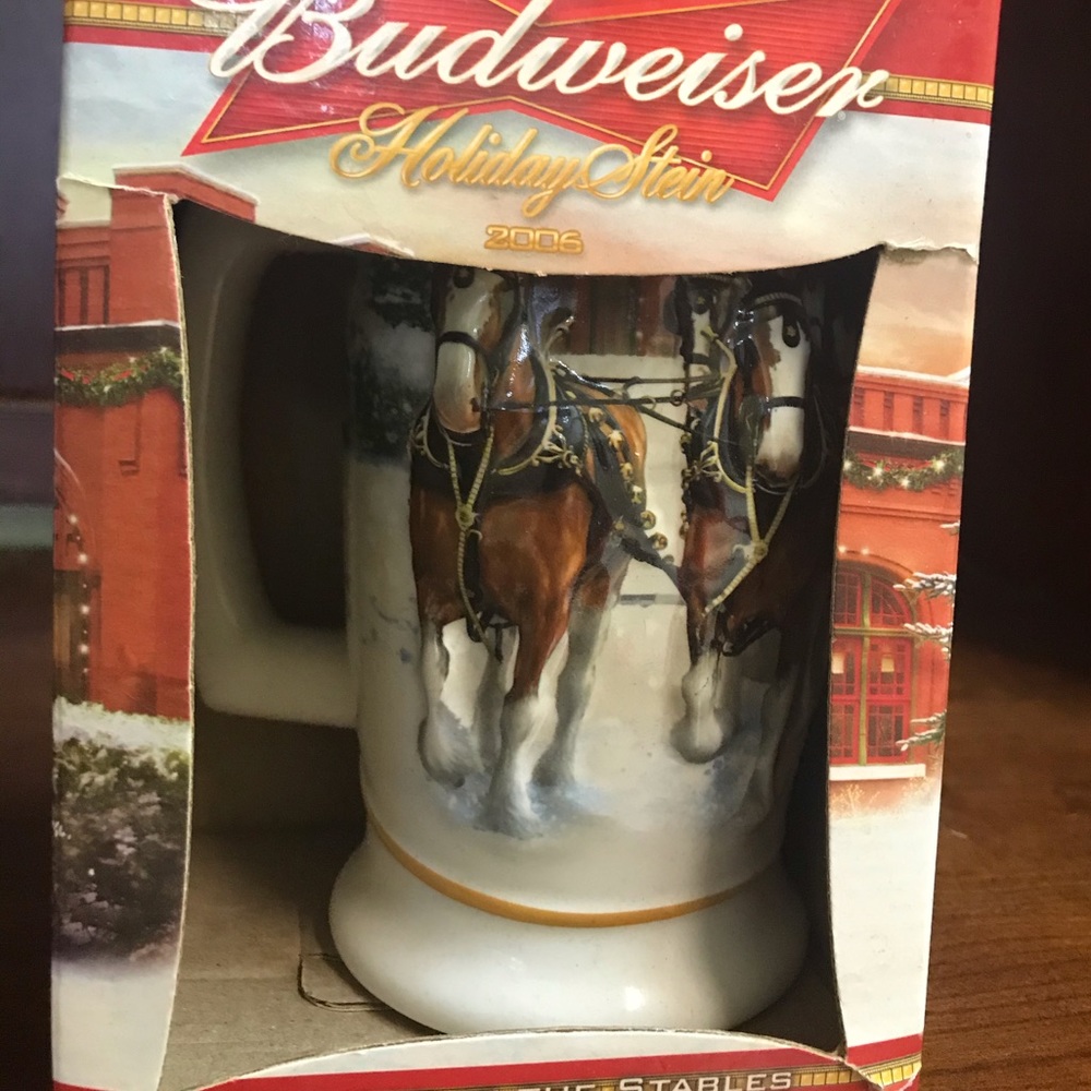 Budweiser 2006 Holiday Stein, new in box.